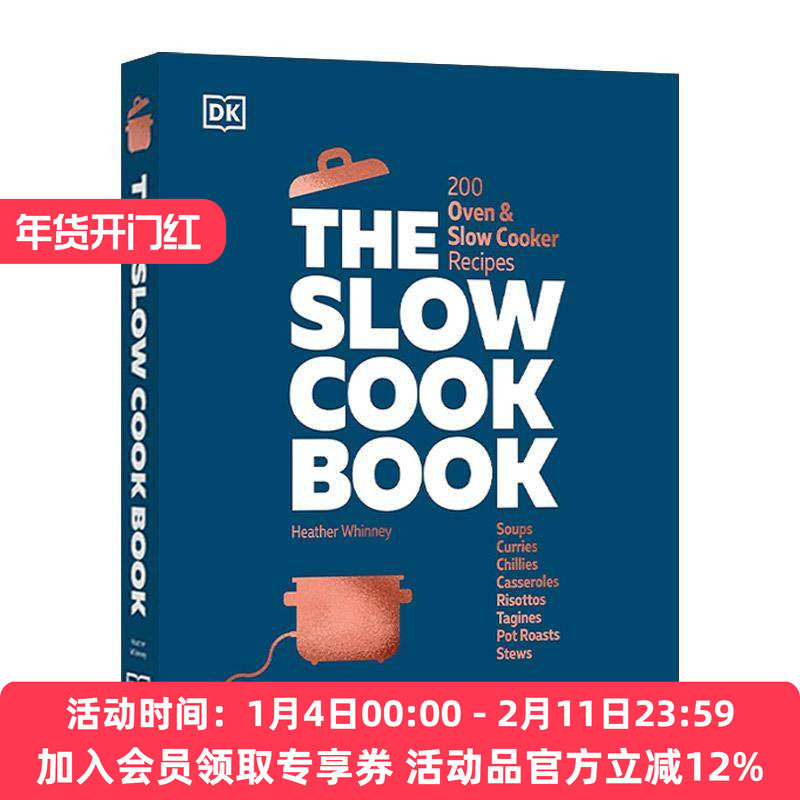 英文原版 The Slow Cook Book 慢炖书 200多个烤箱和慢炖锅食谱 DK生活科普百科精装 英文版 进口英语原版书籍