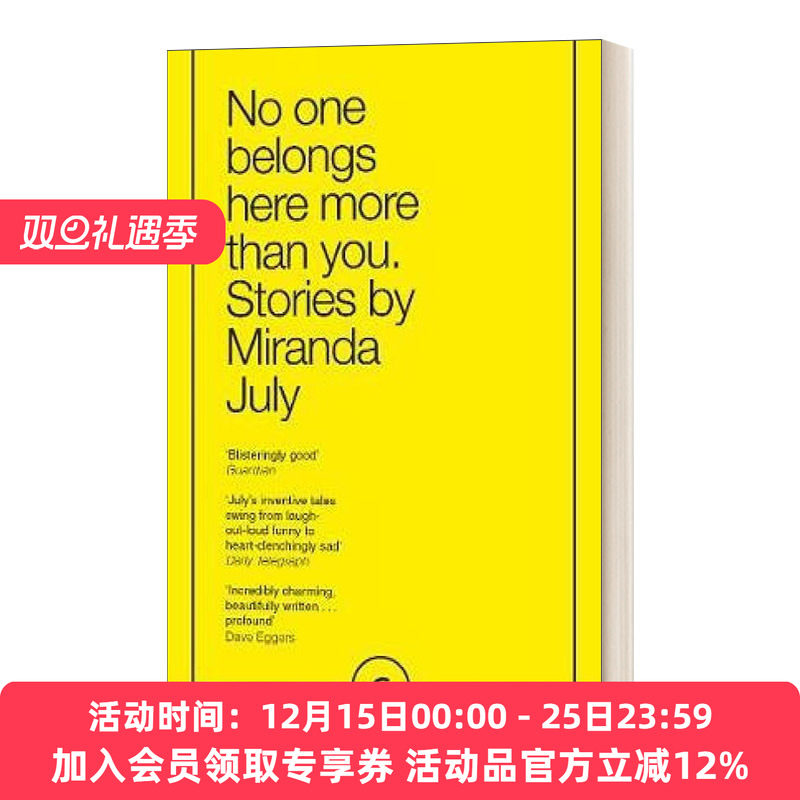 没有人比你更属于这里 英文原版 No One Belongs Here More Than You 弗兰克·奥康纳国际短篇小说奖 英文版 进口英语原版书籍