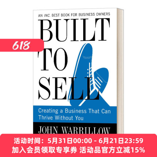 为销售而建 英文原版 Built to Sell 创建一个没有你也能茁壮成长的企业 英文版 进口英语原版书籍