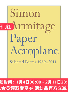 英文原版 Paper Aeroplane 纸飞机 西蒙·阿米蒂奇诗集 英国桂冠诗人 英文版 进口英语原版书籍