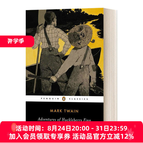 英文原版小说 Adventures of Huckleberry Finn 哈克贝里·费恩历险记 英文版 进口英语原版书籍