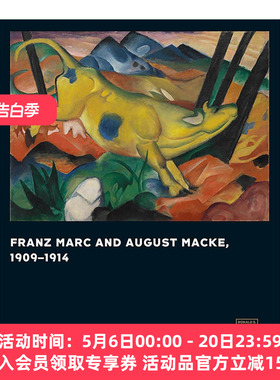 英文原版 Franz Marc and August Macke 德国表现主义 青骑士画派 绘画作品集精装 英文版 进口英语原版书籍