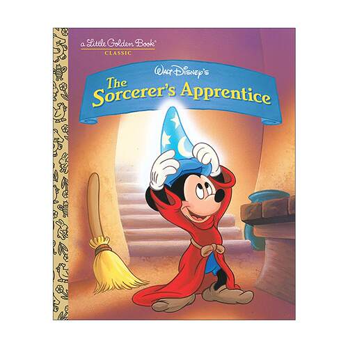 英文原版 The Sorcerer's Apprentice Disney Classic Little Golden Book 魔法师的学徒 小巫师 迪士尼经典 兰登书屋精装小金书