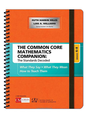 共同核心标准  英文原版 The Common Core Mathematics Companion Grades 6-8 数学课程标准解读 6-8年级阶段 英文版 进口书籍