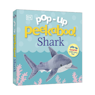 英文原版 Pop-Up Peekaboo! Shark 躲猫猫立体纸板书 鲨鱼 英文版 进口英语原版书籍