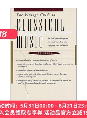 古典音乐经典指南 英文原版 The Vintage Guide to Classical Music 贝多芬传作者Jan Swafford扬·斯瓦福德 进口英语原版书籍