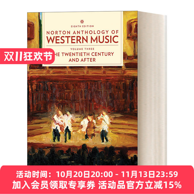 英文原版 Norton Anthology of Western Music Vol.3 诺顿西方音乐选集 第3卷  第八版 螺旋装订版Spiral-bound 英文版 进口英语原