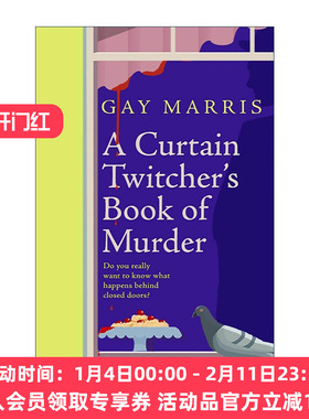 英文原版 A Curtain Twitcher's Book of Murder 窗帘后的谋杀手札 Gay Marris 畅销黑色幽默小说 英文版 进口英语原版书籍