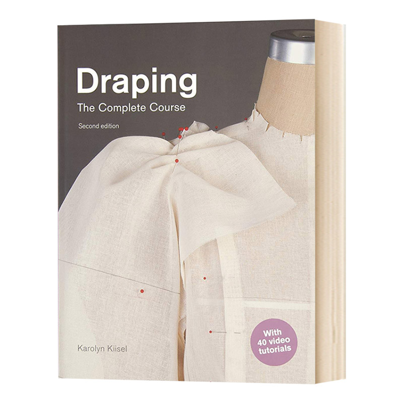 立体剪裁全书 第2版 英文原版 Draping The Complete Course 服饰设计剪裁教程教材 时尚制衣入门 礼服裙子裤子 英文版进口英语书