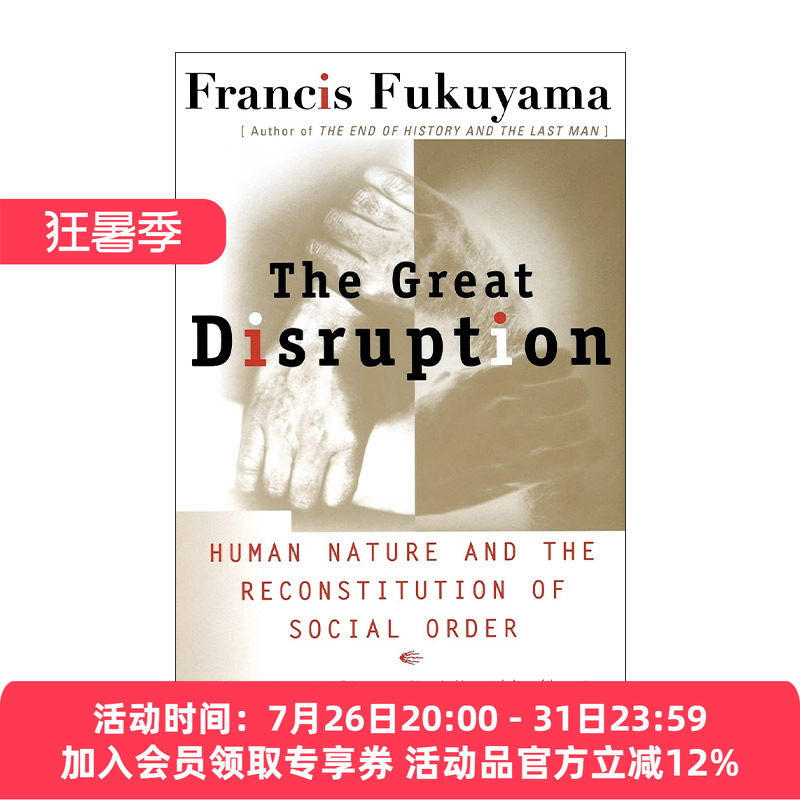 英文原版 The Great Disruption 大断裂 人类本性与社会秩序的重建 弗朗西斯·福山 英文版 进口英语原版书籍