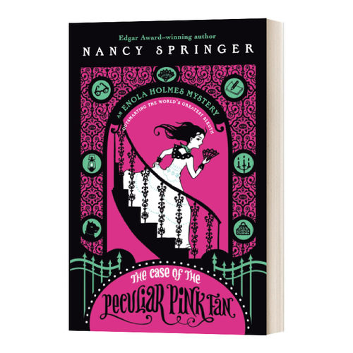 英文原版 Enola Holmes The Case of the Peculiar Pink Fan 天才少女福尔摩斯4 英文版 进口英语原版书籍