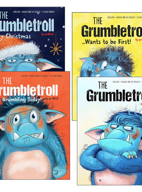 英文原版 The Grumbletroll 爱发脾气的小怪兽系列4册 儿童精装情商养成绘本 芭拉范登斯佩尔霍夫 英文版 进口英语原版书籍