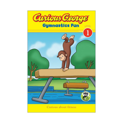 英文原版 Curious George Gymnastics Fun 体操真好玩 好奇猴乔治分级读物Level 1 英文版 进口英语原版书籍