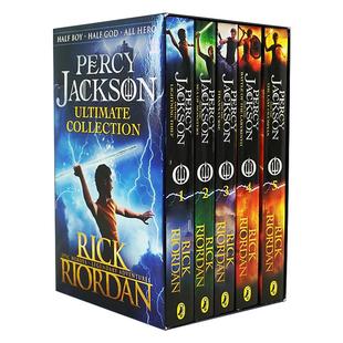 英文原版 Percy Jackson Ultimate Collection 波西·杰克逊神话玄幻小说5册盒装 英文版 进口英语原版书籍