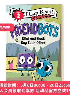 英文原版 Friendbots Blink and Block Bug Each Other 朋友机器人 瞪大眼睛 英文版 进口英语原版书籍