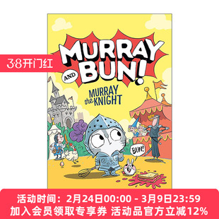 英文原版 Murray the Knight Murray and Bun 02 默里和布恩系列2 骑士默里 儿童章节桥梁故事书 Adam Stower 进口英语原版书籍