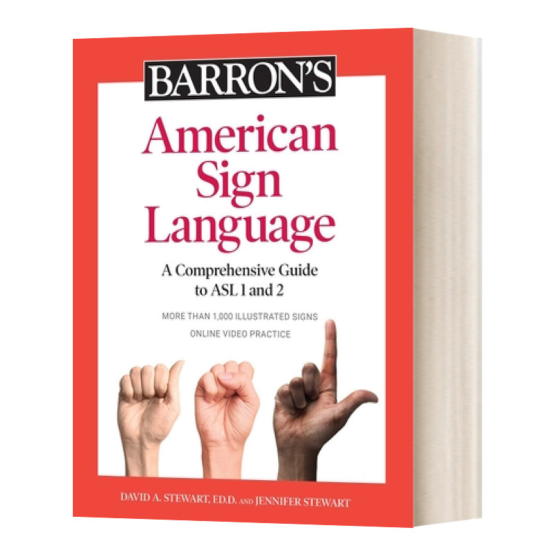 英文原版 Barron's American Sign Language 巴朗美国手语 图解1000个手势 英文版 进口英语原版书籍