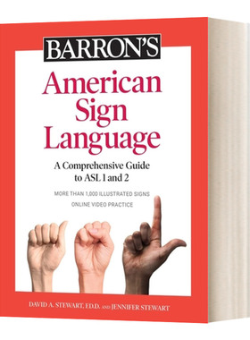 英文原版 Barron's American Sign Language 巴朗美国手语 图解1000个手势 英文版 进口英语原版书籍