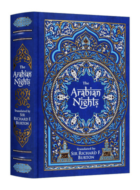 华研原版 一千零一夜 英文原版 Arabian Nights full-trim 皮革金边 精装豪华收藏版 巴诺经典 英文版 进口英语原版书籍