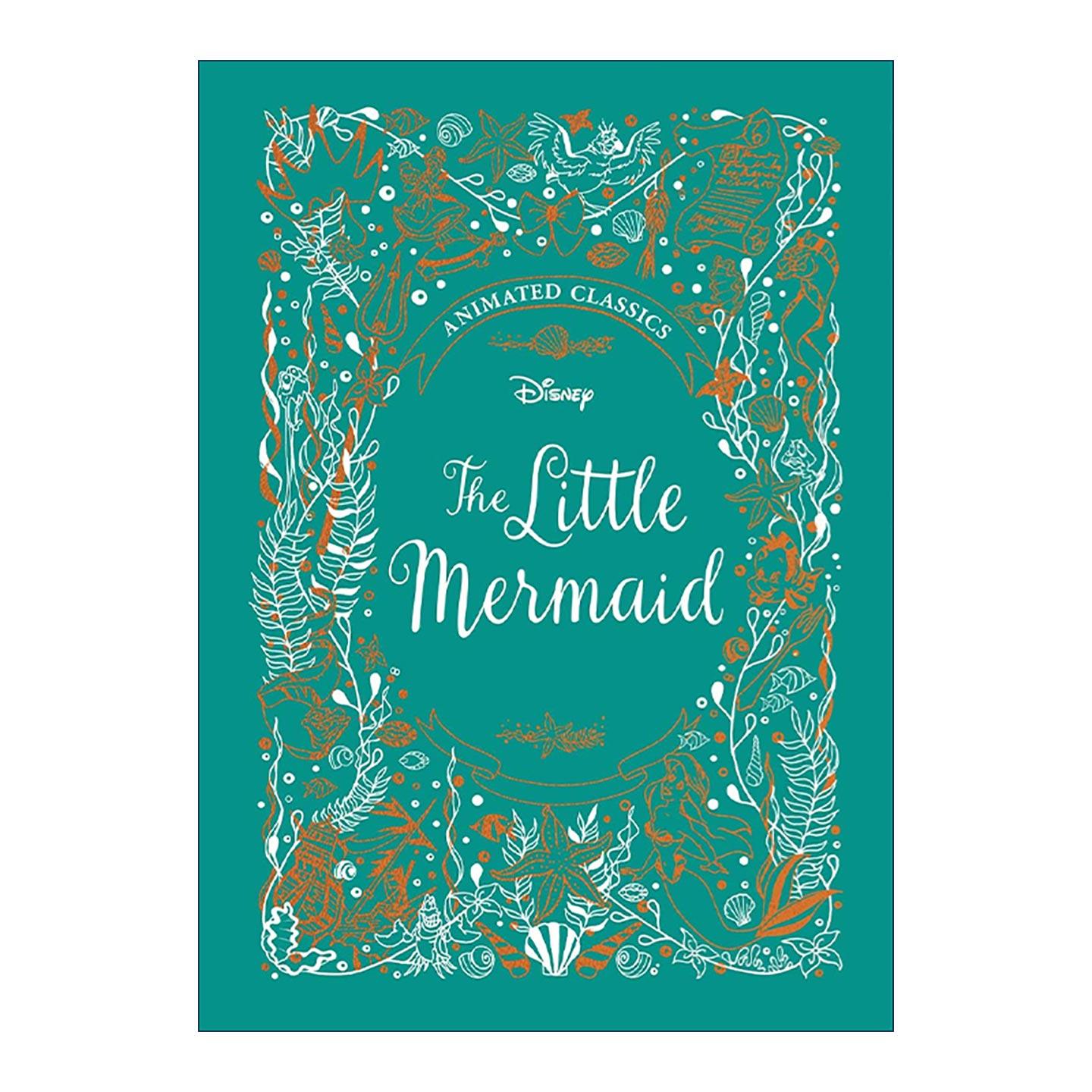 英文原版 The Little Mermaid 小美人鱼 儿童经典动画电影小说 迪士尼布面典藏精装 Disney Animated Classics 进口英语原版书籍