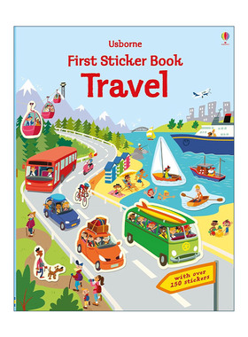 英文原版 Usborne First Sticker Book Travel 第一本贴纸书 旅游 英文版 进口英语原版书籍