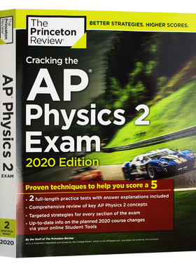 破解AP物理学2考试2020版 英文原版 Princeton Review Cracking the AP Physics 2 Exam 2020 Edition 普林斯顿AP物理考试用书正版