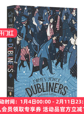 英文原版 Dubliners 詹姆斯 乔伊斯 都柏林人 企鹅经典豪华毛边版 英文版 进口原版英语书籍