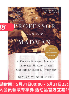 英文原版 The Professor and the Madman 教授与疯子 牛津英语词典诞生记 25周年版 西蒙温彻斯特 英文版 进口英语原版书籍