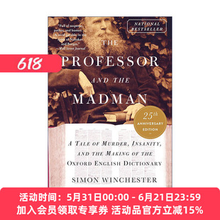 英文原版 The Professor and the Madman 教授与疯子 牛津英语词典诞生记 25周年版 西蒙温彻斯特 英文版 进口英语原版书籍
