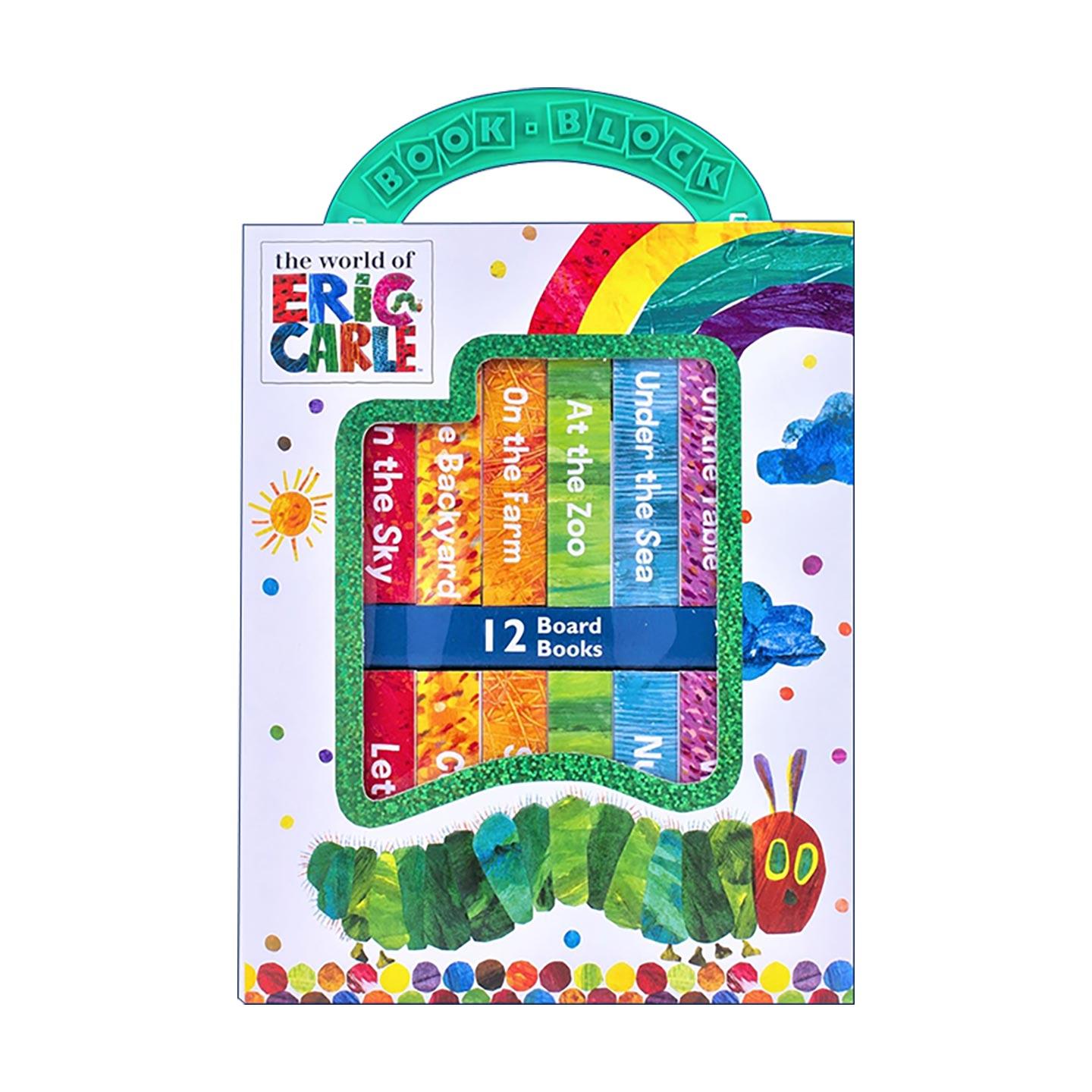 英文原版 World of Eric Carle My First Library 艾瑞克卡尔系列 儿童启蒙纸板书12册礼盒 早教礼盒 英语启蒙 进口英语原版书籍