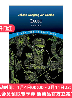 英文原版 Faust 浮士德 歌德经典戏剧 Dover Thrift Editions 英文版 进口英语原版书籍