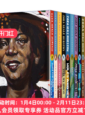 英文原版 Zora Neale Hurston Boxed Set 美国黑人作家 佐拉尼尔赫斯顿文学作品集10册盒装 他们眼望上苍 英文版 进口英语书籍