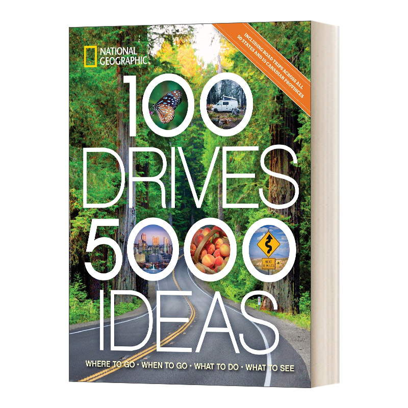 英文原版 100 Drives  5 000 Ideas 100次驾驶，5000个想法 英文版 进口英语原版书籍