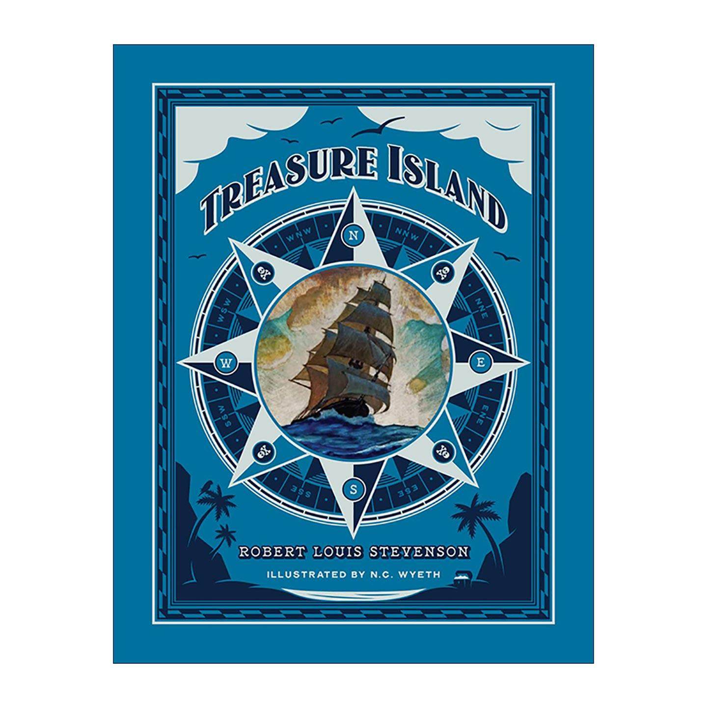 英文原版 Treasure Island 金银岛 全彩插画豪华版 精装 英文版 进口英语原版书籍