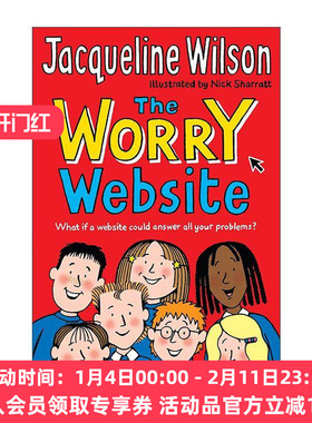 英文原版 The Worry Website 烦恼无处跑网站 杰奎琳·威尔逊儿童故事书 英文版 进口英语原版书籍