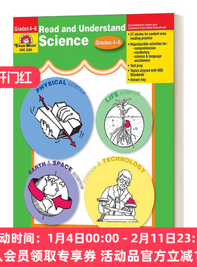 英文原版 Read & Understand Sicence Grade 4-6+ 阅读与理解系列 科学 四到六年级 英文版 进口英语原版书籍