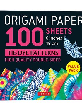 英文原版 Origami Paper 100 Sheets Tie-Dye Patterns 6