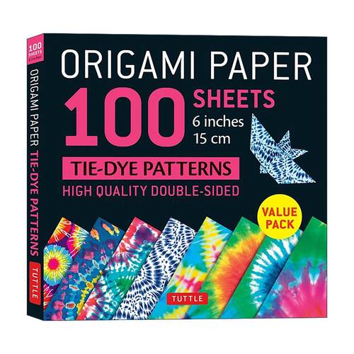 英文原版 Origami Paper 100 Sheets Tie-Dye Patterns 6