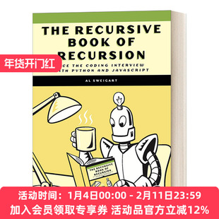 递归之书 英文原版 The Recursive Book of Recursion 用Python和JavaScript进行编程面试 Al Sweigart 英文版 进口英语原版书籍