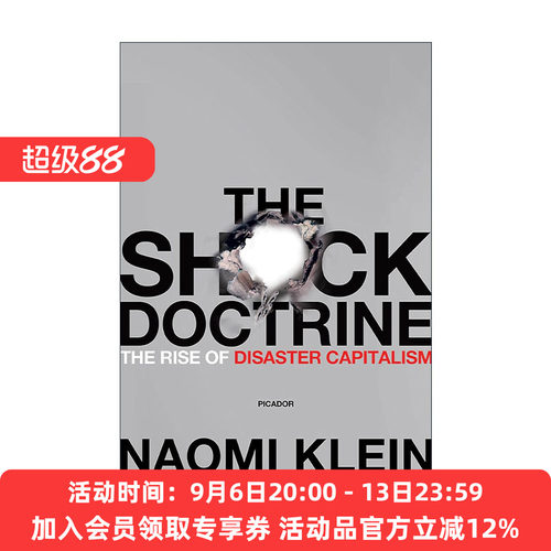 英文原版 The Shock Doctrine 休克主义 灾难资本主义的兴起 英文版 进口英语原版书籍