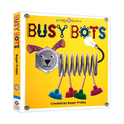 忙碌的机器人 英文原版 Clever Bots Busy 绘本 纸板书 英文版 进口英语原版书籍