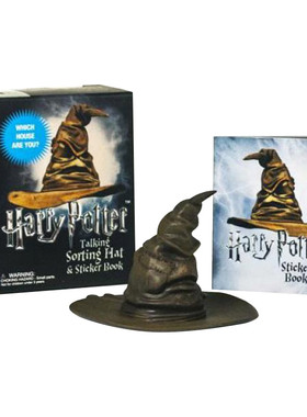 哈利 英文原版 Harry Potter Talking Sorting Hat and Sticker Book 哈利·波特会说话的分院帽和贴纸书 英文版 进口英语原版书籍