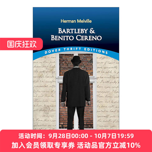 英文原版 Bartleby and Benito Cereno 抄写员巴托比 贝尼托·塞莱诺 赫尔曼·梅尔维尔 英文版 进口英语原版书籍