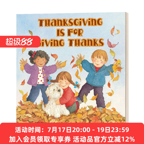 英文原版绘本 Thanksgiving Is For Giving Thanks 感恩节就是要表达感谢 英文版 进口英语原版书籍