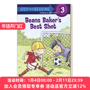巴克最好的一球 英文原版 Step into Reading 3 - Beans Baker's Best Shot 兰登分级阅读3 英文版 进口英语原版书籍