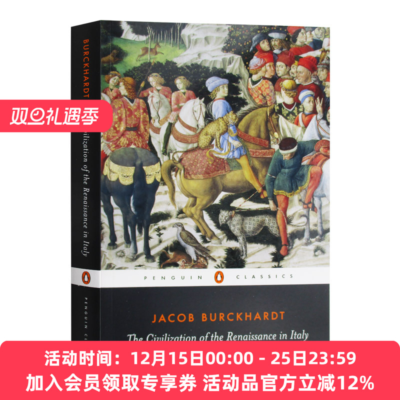 英文原版 The Civilization Of Rena In Italy 意大利文艺复兴 黑经典 英文版 进口英语原版书籍
