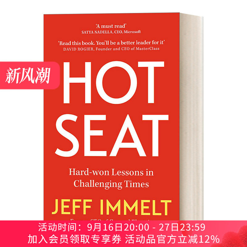 英文原版 Hot Seat 热门话题 美国通用电气的前首席执行官 英文版 进口英语原版书籍