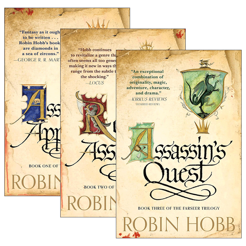 英文原版 The Farseer Trilogy 刺客正传1-3册 新版 Robin Hobb 刺客学徒 皇家刺客 英文版 进口英语原版书籍