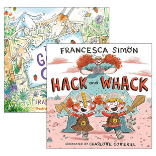 儿童故事绘本2册套装 英文原版 进口英语原版 英文版 Cafe Francesca Whack Hack Goat 山羊咖啡 and 小小维京人 书籍 Simon
