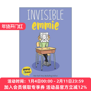 英文原版 Invisible Emmie 隐形的埃米 中学冒险故事 埃米和朋友们系列 图像小说 英文版 进口英语原版书籍